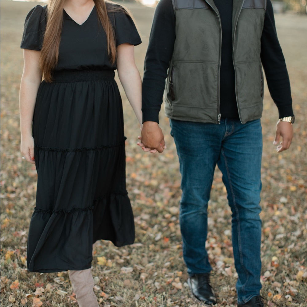 Chic Black Midi Dress - Picture 2 of 2